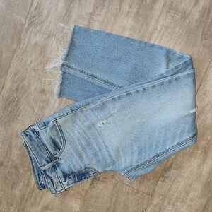 Old Navy Rockstar Super Skinny Distressed Jeans, Cropped Length